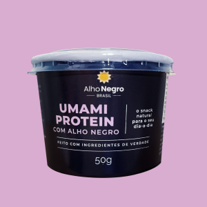 Umami Protein com Alho Negro - Snack de proteína com alho negro 50g